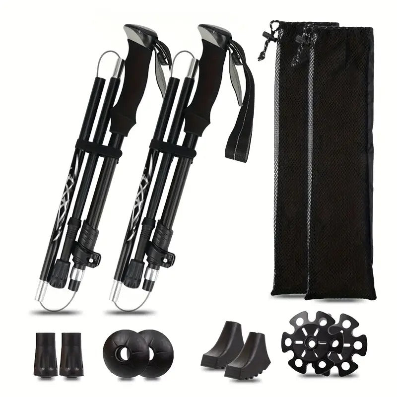 Aluminum Alloy Hiking Sticks (2pcs)